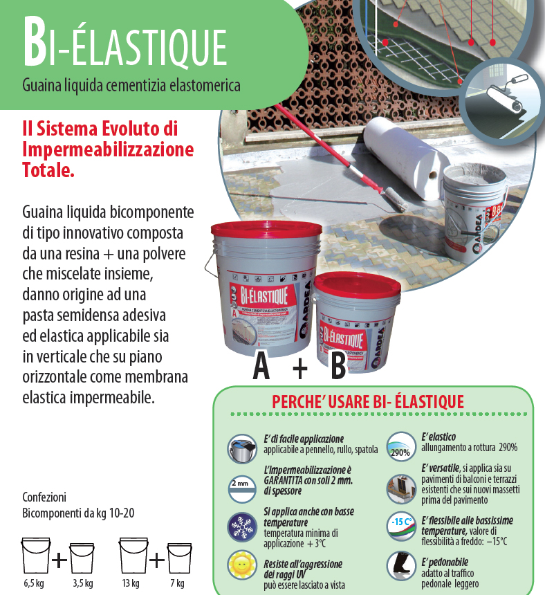 Membrane liquide elastomeriche impermeabilizzanti - BI-ÉLASTIQUE